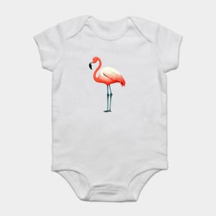 Pink Flamingo Art, Love Flamingos Baby Bodysuit
